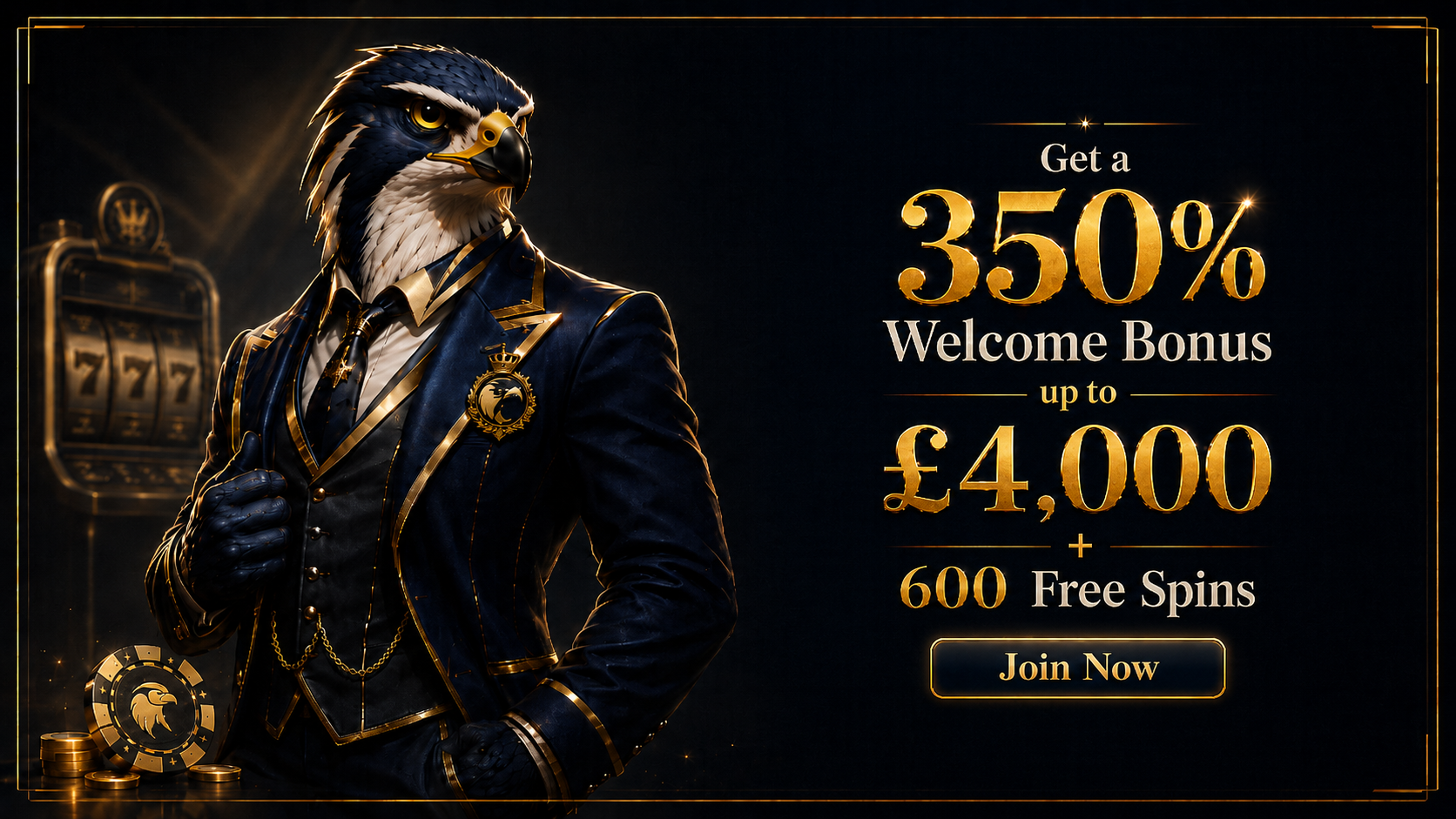 Falcon Casino Online UK – 350% up to £4,000 + 600 Free Spins